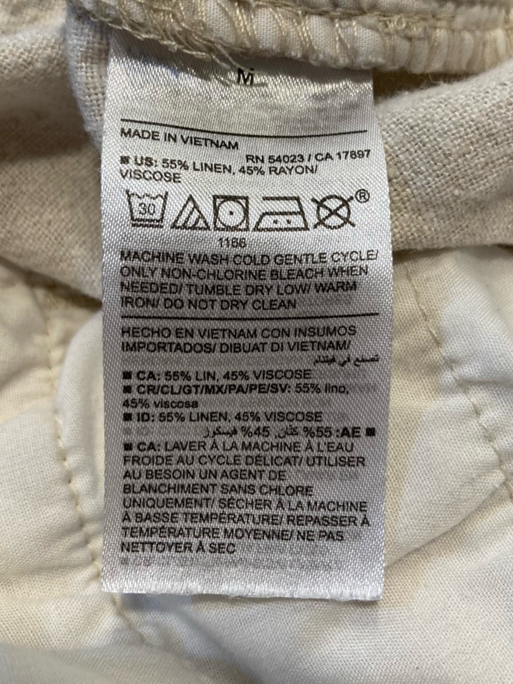 Old Navy 🟣 Size Medium High Raise Straight Taper Linen Blend Pants - Picture 7 of 7